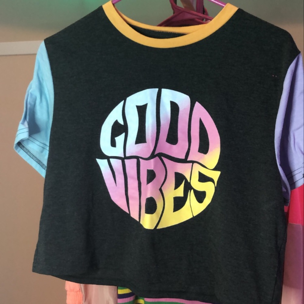 Muti color crop top